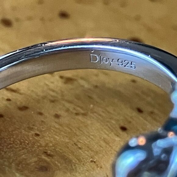 Natural Blue Apatite Starfish Turtle Ring Size 7 - Picture 6 of 9